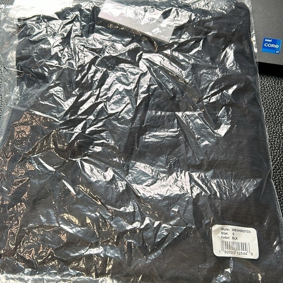 James Perse COTTON CREPE TEE Black Crewneck Modal Short Sleeve Sz 0 XS NEW - Picture 11 of 12